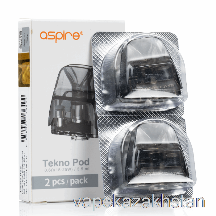 Vape Kazakhstan Aspire TEKNO Replacement Pods [Non-Replaceable Coil] 3.5mL TEKNO Pods - 0.6ohm